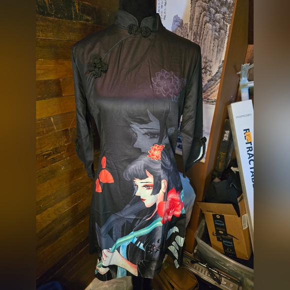 Unknown Brand Cheongasm-Inspired Dress, Est. Size XS* - Picture 1 of 3